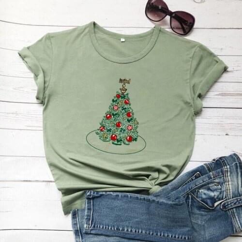 Merry Christmas tree women fashion unisex graphic funny hipster holiday gift grunge tumblr t shirt party street street tees tops