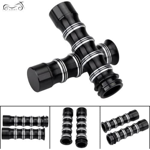 Billet Aluminum Black Electronic Throttle Hand Grips For Harley Road Street Tri Glide FLTRX FLHX Ultra Limited Road King FLHR