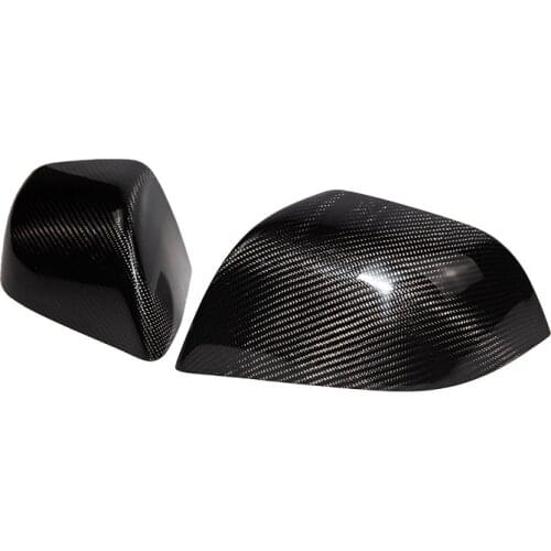 1Pair For Tesla Model 3 2017-2020 Rear View Side Mirror Cover Case Trim Carbon Fiber Style Car Rearview Mirror Protector