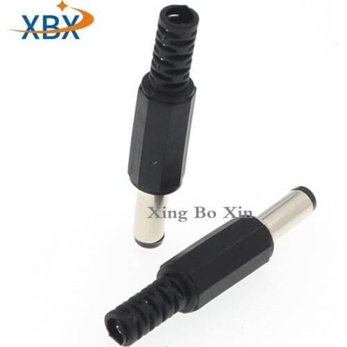10PCS 5Pair 2.5x5.5mm DC Power Female Plug Jack 5pcs + Male Plug Jack Connector Socket Adapter 5 Sets DC022 DC005 5.5*2.5MM