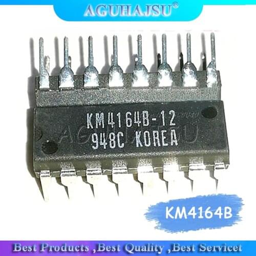 10pcs/lot 4164 KM4164B KM4164B-10 KM4164B-12 KM4164B-15 DIP16 64K x 1-bit dynamic RAM and page mode chip