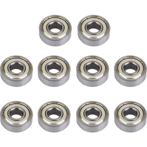 10 Pieces Inline & Roller Skate Bearings, Speed Skating 608 zz (ABEC-7)