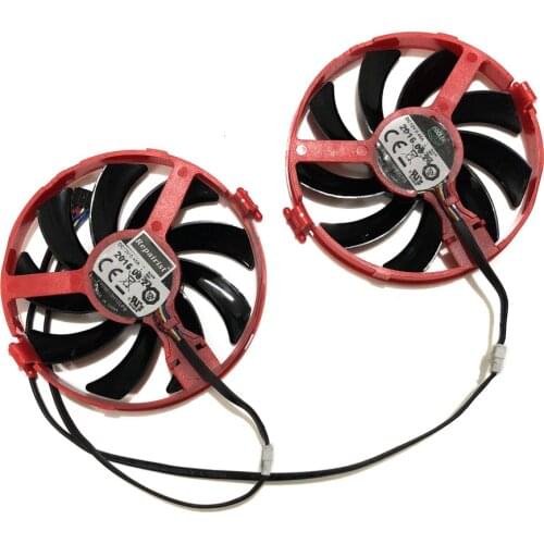 2pcs/Set XFX RX460 GPU VGA Cooler FY09010H12LPB/A Fan For Radeon Rx-460-2gb/4GB Grahics Card As Replacement