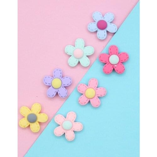 20pcs A3 Resin Flowers Cabochon Flatback Headwear Parts Diy Phone Shell Craft Scrapbooking Decoration For Kawaii Embellishments