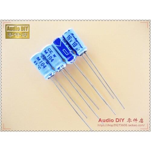 2020 hot sale 30PCS/50PCS Rubycon Old Sky Blue TWSS (CEW) Series 10uF/16V electrolytic capacitors free shipping