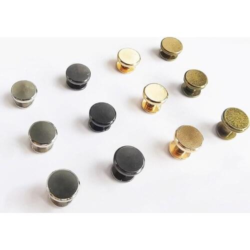 30Sets Metal Copper Account Book Screw Rivets DIY Crafts Leather Product Bag Rivets Monk Head Spikes Hardware Decor Nail Buckles