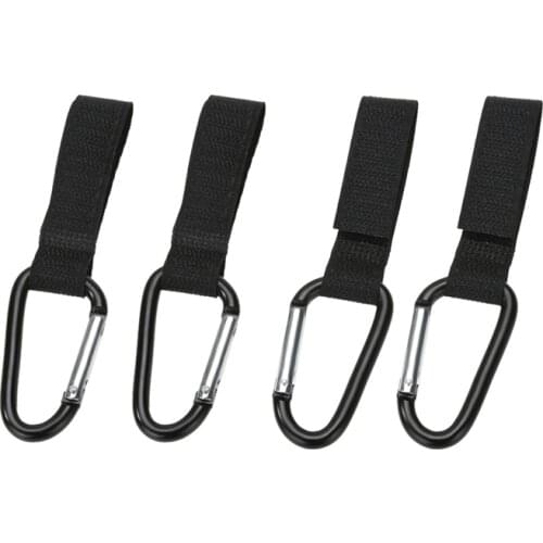 4pcs Universal Mummy Buggy Clip Pram Pushchair Stroller Hook Shopping Bag Carabiner Clip Stroller Accessories High Quality