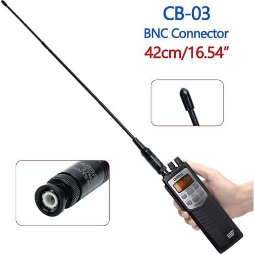 ABBREE 27Mhz BNC Antenna 42CM Handheld walkie talkie Two-Way Radio Antenna for Cobra Midland Uniden Anytone CB Portable Radi