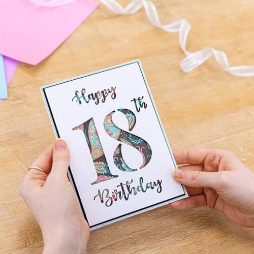 English Celebration Craft Dies Cut Diy Handmade Mold Paper Metal Craft Dies for Card Making Cut Dies 2021 Embossing New