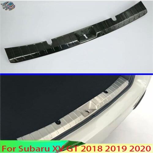 For Subaru XV 2018 2019 Car Accessories Stainless Steel Rear Trunk Scuff Plate Door Sill Cover Molding Garnish