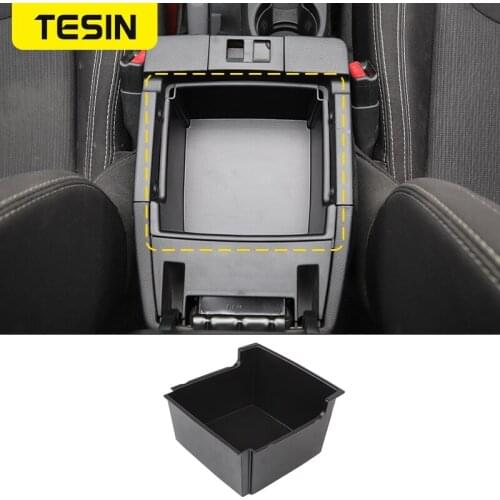 TESIN Stowing Tidying for Jeep Wrangler JK Car Armrest Storage Box for Jeep Wrangler JK 2011-2017 Car Accessories