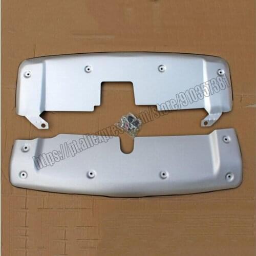 For Honda CRV CR-V 2007 2008 2009 2PCS Aluminum Front + Rear Bumper Skid Protector Guard Plate