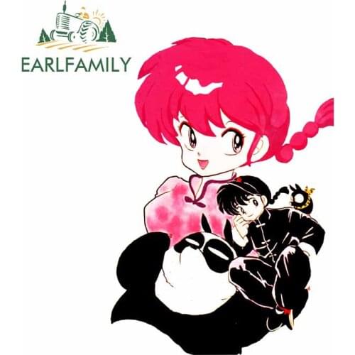 EARLFAMILY 13cm x 9.1cm for Kenshin Ranma Anime Windshield Laptop Anime Car Stickers Cartoon Waterproof Vinyl Vehicle Decal