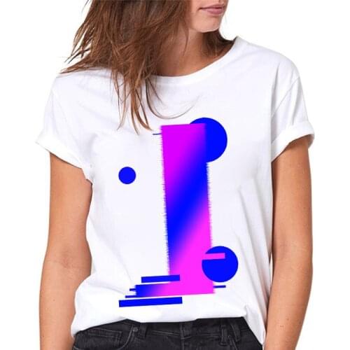T shirt Ladies Casual Alphabet J Summer women Tee Top White T-shirt for ladies 90s style Female Tshirt Summer Tshirt femme 2021