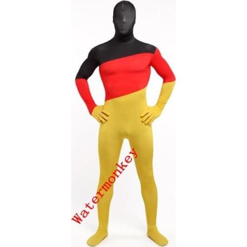 Germany Flag Zentai Second Skin Suit Fancy Dress Costume Spandex Lycra