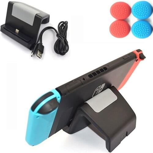 Nintend Switch Console Power Supply Charging Dock Station Charger Stand Back Holder For Nintendoswitch Nitendo Gaming W/ Type-C