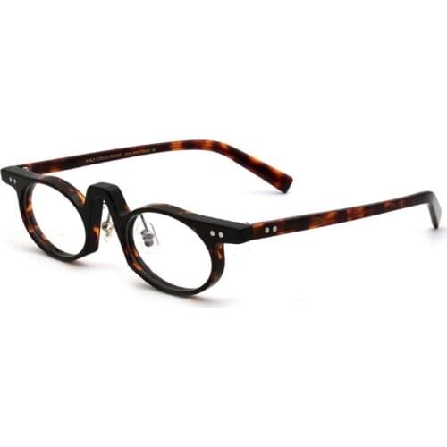 Round Acetate Retro Glasses Frame for Men Women Optical Fashion Computer Eyeglasses 50182