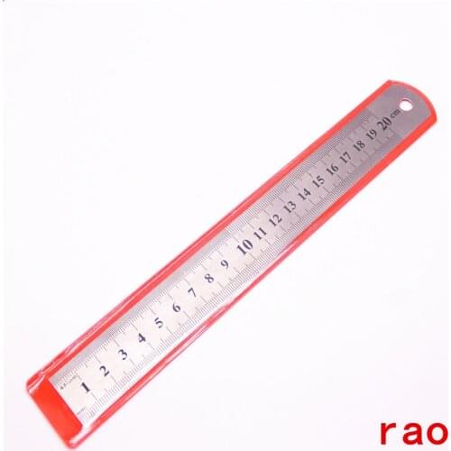 20cm Stainless Steel Metal Straight Ruler Ruler Tool Precision Double Sided Measuring Tool Office stationery