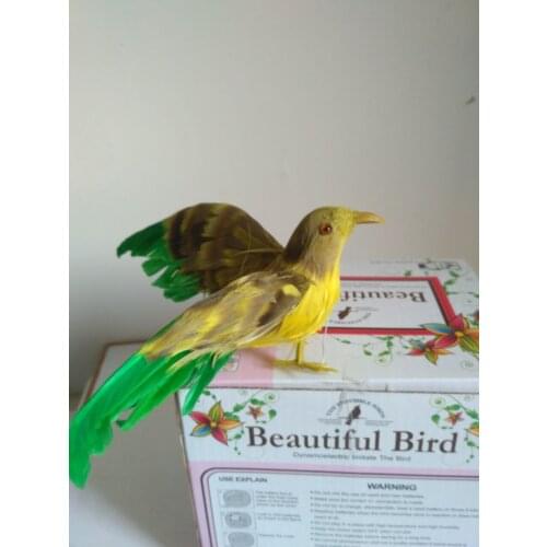 Small simulation bird model polyethylene&furs wings bird doll gift about 12cm 1358