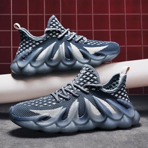 Men High Top Light Running Shoes,Men Sneakers,Flame Shape Sock Shoes,Driving Shoes,Slip on Volcano Sport Shoes