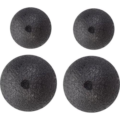 2pcs 8/10cm High Density EPP Massage Ball Lightweight Black Fitness Training Peanut Ball Body Yoga Sport Exercise Black Hard Big