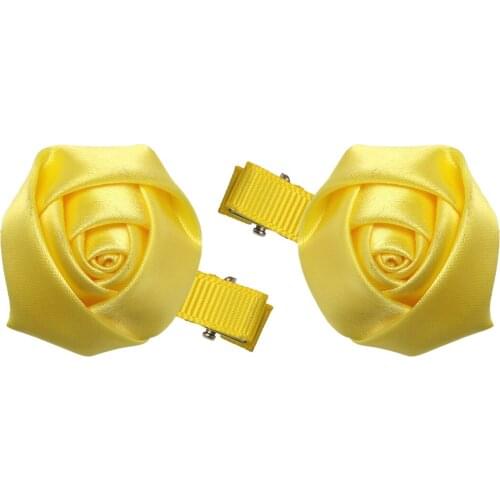 2017 New Arrival Mini Children Rose Flower Hair Clips Girls Cute Bows Hairpin Floral Hair Accessories