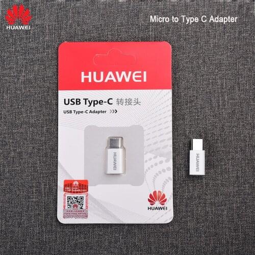 Original Huawei Micro USB To Type C Mobile Phone Connector Adapter For Huawei P30 P20 P10 Pro Mate 10 20 30 Pro Honor V20 V10 V9