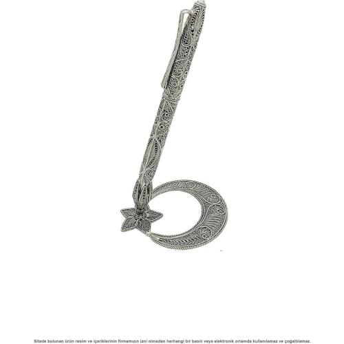 Gift Silver the Moon the stars Table The Penholder Silver Pen Filigree Is penholder