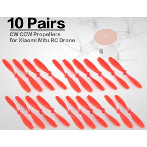 HOT!10 Pairs CW CCW Propellers Mini Props Blades Spare Parts Accessories for Xiaomi Mitu RC FPV Drone Quadcopter Aircraft UVA