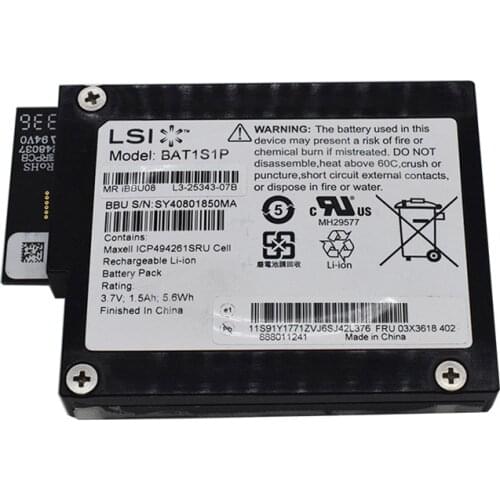 LSI MegaRAID SAS LSI00264 LSIiBBU08 IBBU08 BBU08 Battery Backup Unit for 9260-8i 9261-8 Used