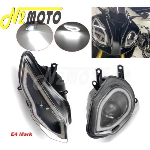 Plug Play LED Headlight Assembly Headlamp HP4 Head Light Fit For BMW S1000RR Motorcycle E4 Front Lighting 2015 2016 2017 2018