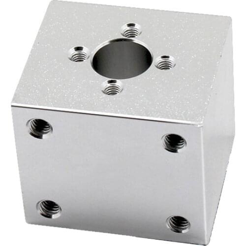 T8 trapezoidal screw nut housing white mounting bracket aluminum for T8 screw brass nut engraving machine