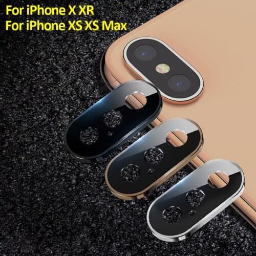 Luxury Glass Metal Camera Lens Protector For iPhone 11 Pro Max Camera Glass Protection Ring Cover For iPhone 11 X XR XS Max