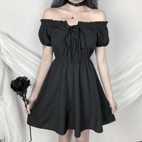 Women Dresses Off-Shoulder Womens Fashion Short Sleeve Vestido De Mujer Femme Robe