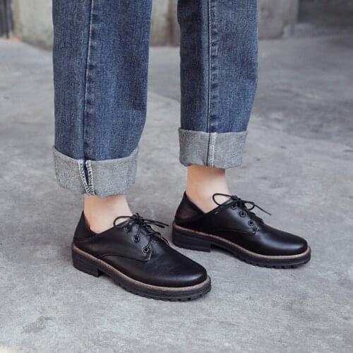 Big Size 11 12 platform heels women shoes woman pumps ladies Round-headed retro single-shoe woman