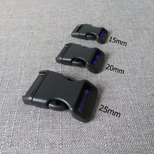 5pcs/lot 15mm 20mm 25mm Plastic side release straps buckle for bag pet dog collar necklace bracelet garment sewing DIY accessory