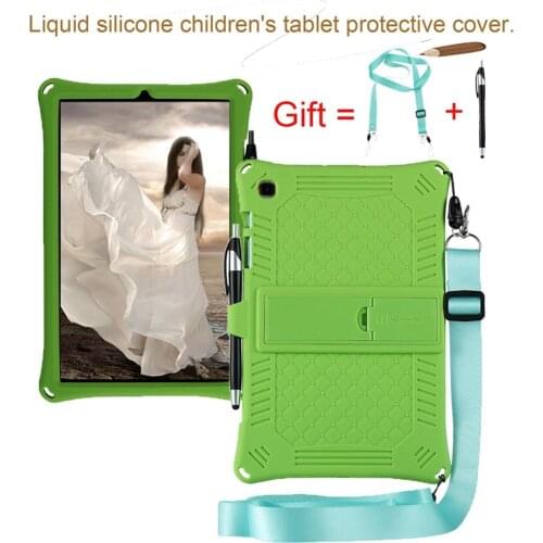 For Samsung Galaxy Tab S6 Lite Food grade Silicone Cover Kid Shockproof Tablets Case For Samsung Tab S6 Lite SM-P610 P615 funda