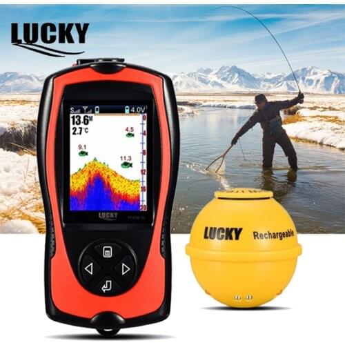 Findfish Echo Sounder Lucky Sonar Fishing Alarm Electronic For Fishing Depth Locating Fish Wireless Echo Sounder Camera