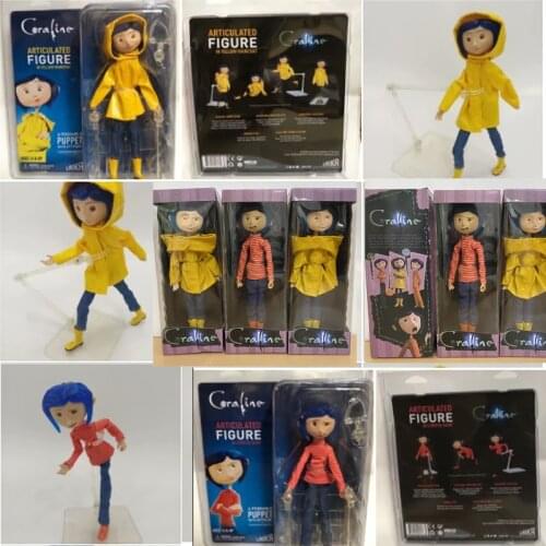 Coraline Figure The Secret Door Coraline Puerta Secreta Raincoat Take Off Action Figure Toys Doll Christmas Gift