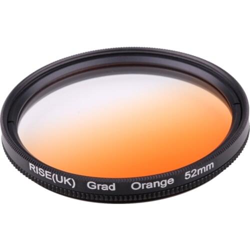 Camera Filter 52mm Gradual Orange Color lens Filter for Nikon D3100 D3200 D5100 SLR Camera lens