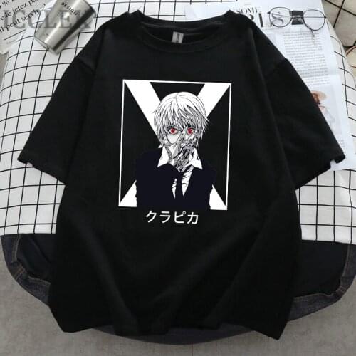 Anime Hunter X Hunter Kurapika T Shirt Women Men Short Sleeves Summer Cotton T Shirt Manga Graphic T-shirt Streetswear Tops