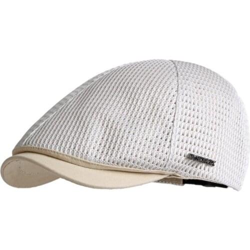 2021 Cotton Spring Summer fashion joker solid color letter Newsboy Caps Flat Peaked Cap Men and Women Painter Beret Hats 80