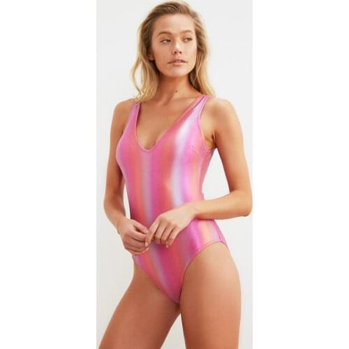 Trendyol Rainbow Film Foil Printed Swimwear TBESS21MA0245