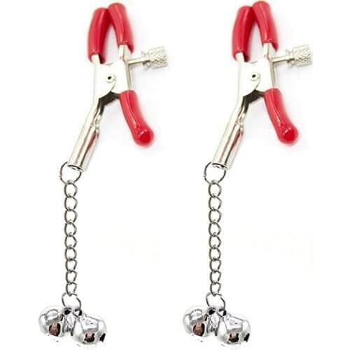 Metal Chain Breast Nipple Clips Clitoris Stimulator Erotic Toys Nipple Clamps SM Bondage Adult Games Sex Toys for Couple