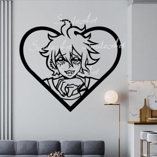 Cartoon Style Danganronpa Wall Stickers Modern Fashion Wall Sticker For Living Room Bedroom Wall Art MURAL Drop Shipping