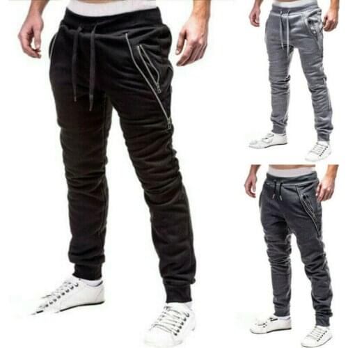 AU Men Loose Sport Pants Elastic Waist Trousers Running Jogger Track Sweatpant