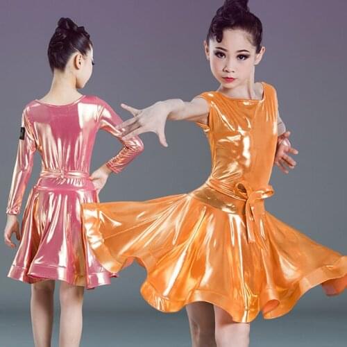 New Girls' Professional Latin Dance Costumes Children Practice Clothes Latin Dance Competition Performance Stage Dresses DQL3369