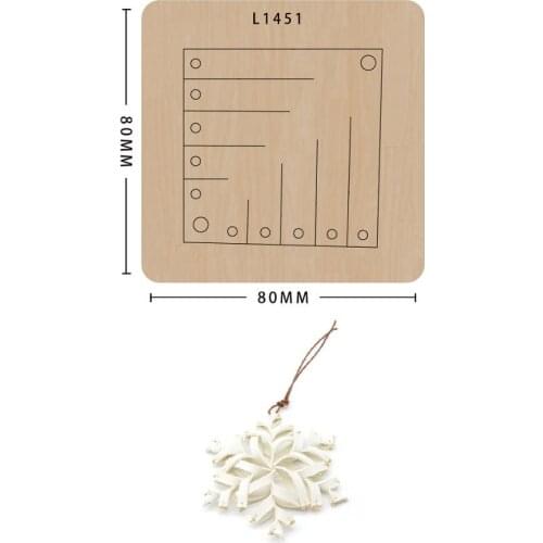New Wooden Die Creative Snowflake Mould Cutting Dies For Scrapbooking Suitable For Common Die-Cutting Machines In The Market