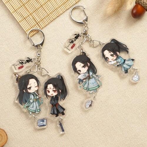 New Anime Scum Villain Self Saving System Luo Binghe Cosplay Acrylic Cartoon Keychain Xmas Gifts Game Bags Pendant Keyrings New
