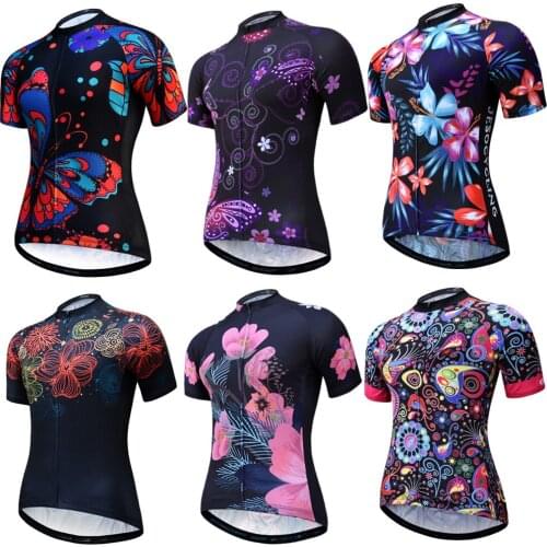 Pro Team Cycling Jersey Women Summer Short Sleeve MTB Bike Jersey Shirt Maillot Ciclismo Quick Dry Bicycle Cycling Clothes